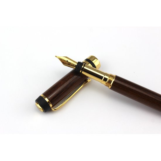 Lathe and Chisel - Wooden Fountain Pen - Gidgee Timber - (Classic Style)